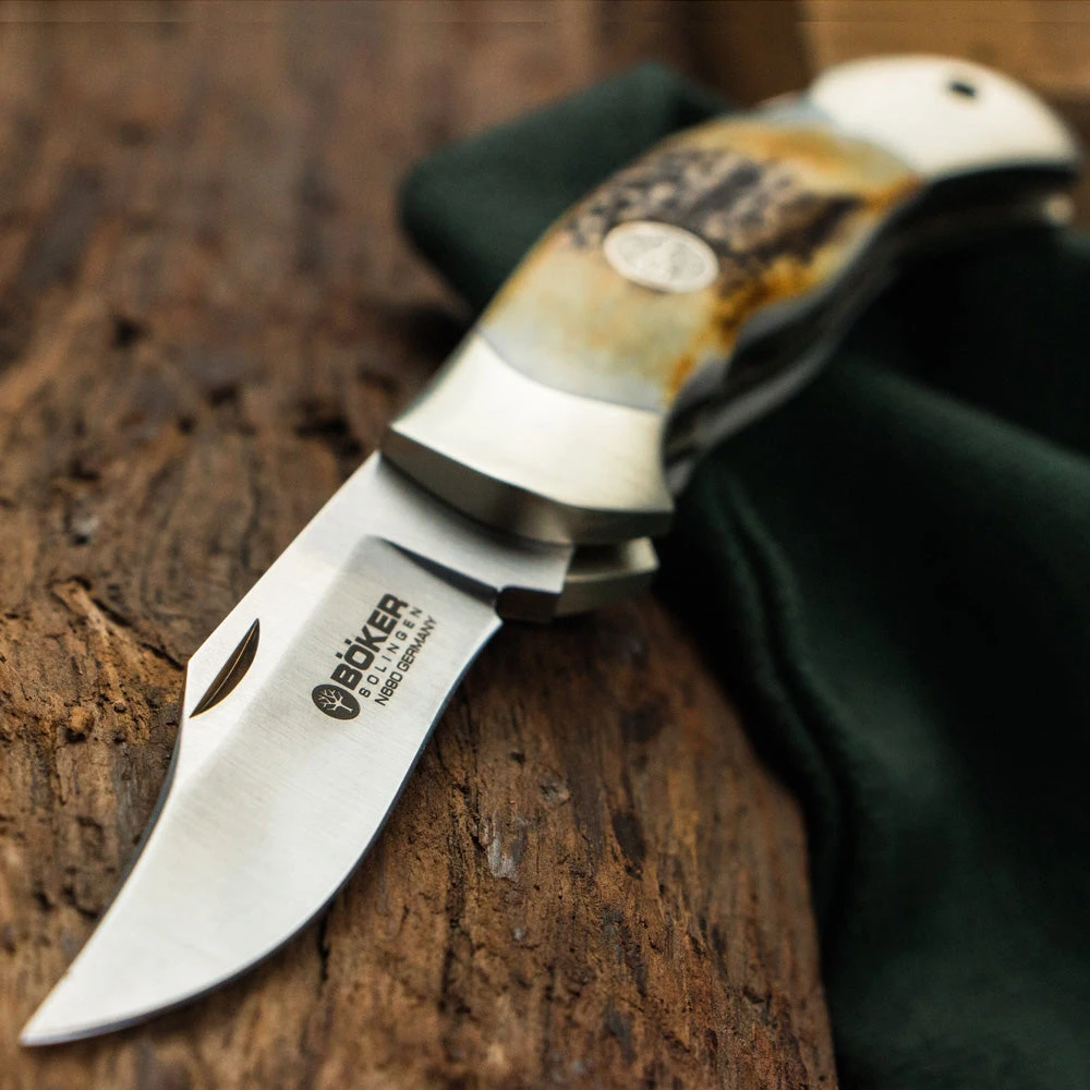 Boker Junior Scout Stag Folding Knife 2 Boker Junior Scout Stag Folding Knife - Image 2