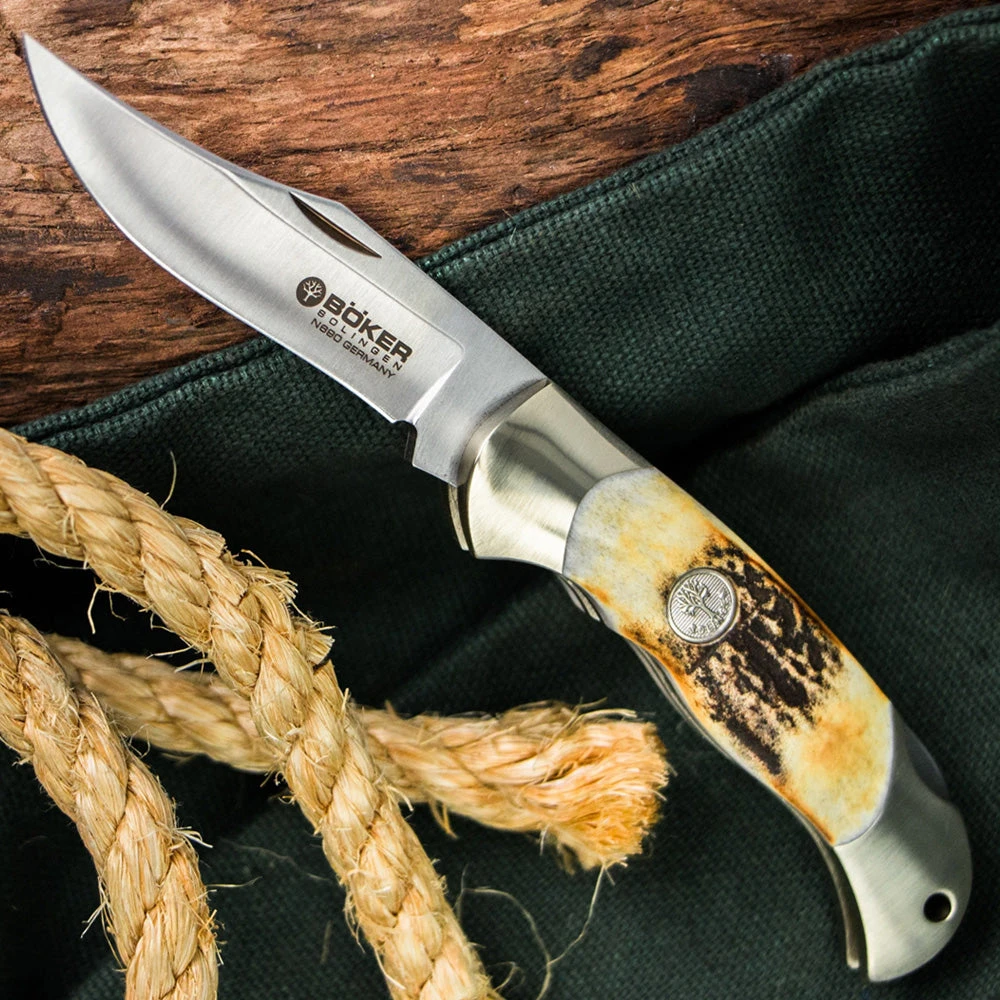 Boker Junior Scout Stag Folding Knife 3 Boker Junior Scout Stag Folding Knife - Image 3