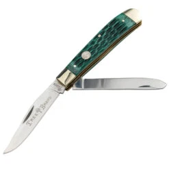 Boker TS 2.0 Jigged Bone Trapper Folding Knife -Peuget Knives Shop BK110831x1000