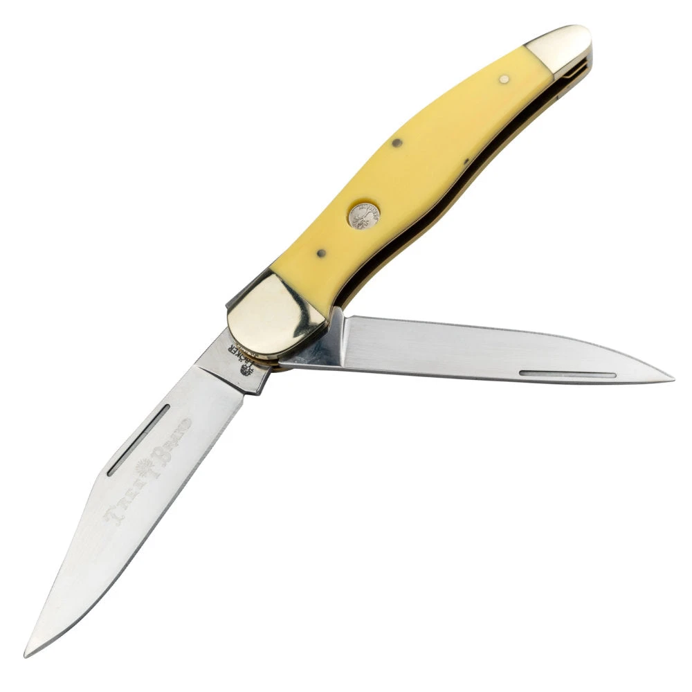 Boker TS 2.0 Yellow Delrin Hunter Folding Knife 1 Boker TS 2.0 Yellow Delrin Hunter Folding Knife