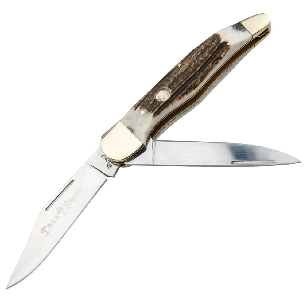 Boker TS 2.0 Stag Horn Hunter Folding Knife 1 Boker TS 2.0 Stag Horn Hunter Folding Knife