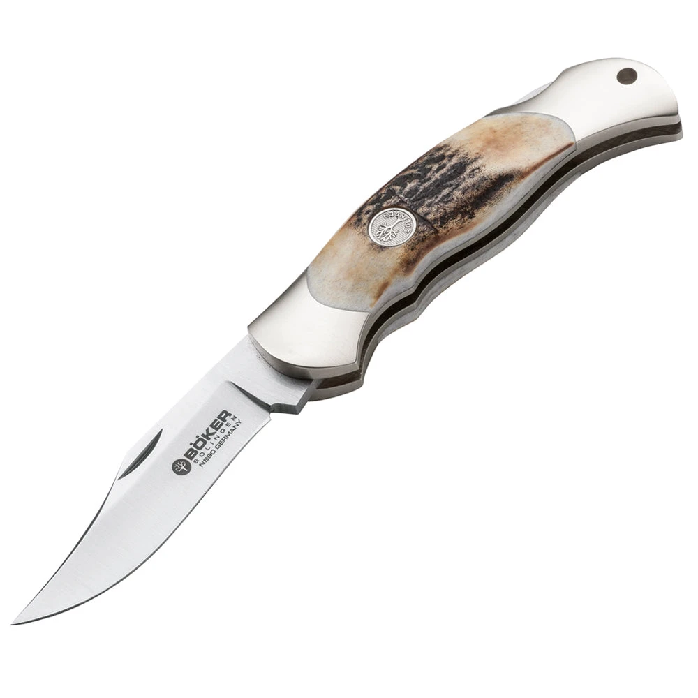Boker Junior Scout Stag Folding Knife 1 Boker Junior Scout Stag Folding Knife