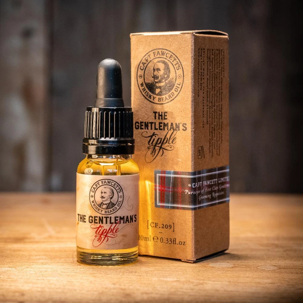 Captain Fawcett's Gentleman's Tipple Whisky Beard Oil, 10ml 1 Captain Fawcett's Gentleman's Tipple Whisky Beard Oil, 10ml