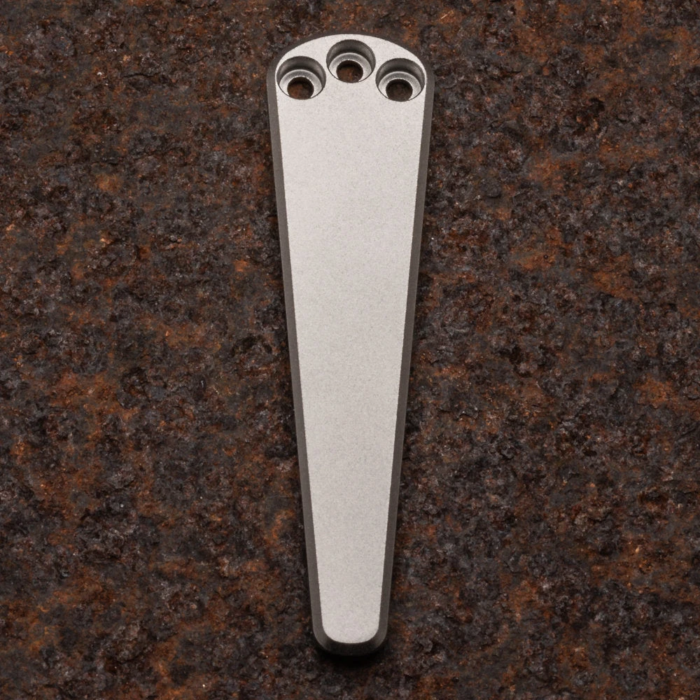 Daily Customs 3H Plain Titanium Pocket Clip 1 Daily Customs 3H Plain Titanium Pocket Clip