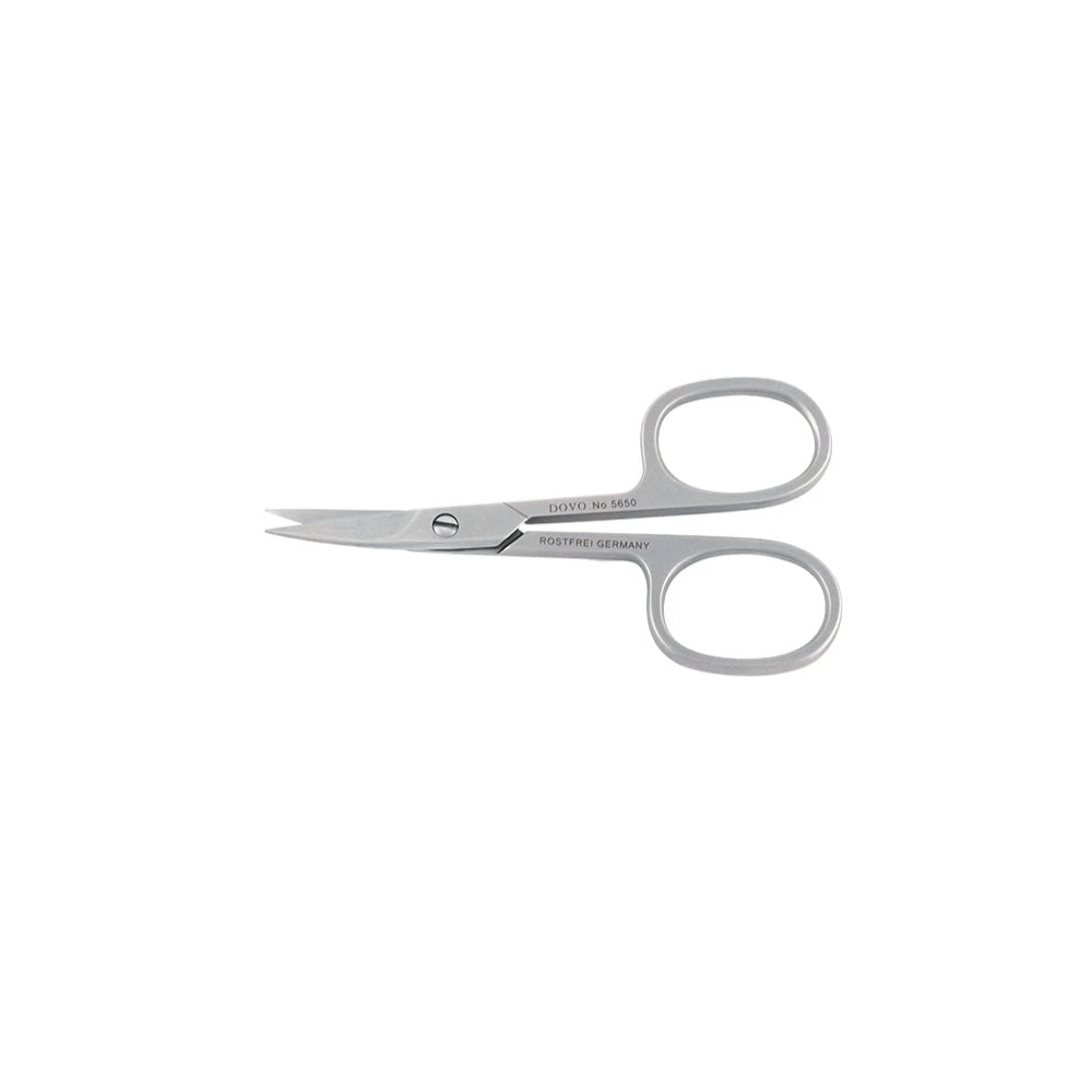 Dovo 3.5-inch Curved Stainless Steel Nail Scissors With Satin Finish 1 Dovo 3.5-inch Curved Stainless Steel Nail Scissors With Satin Finish