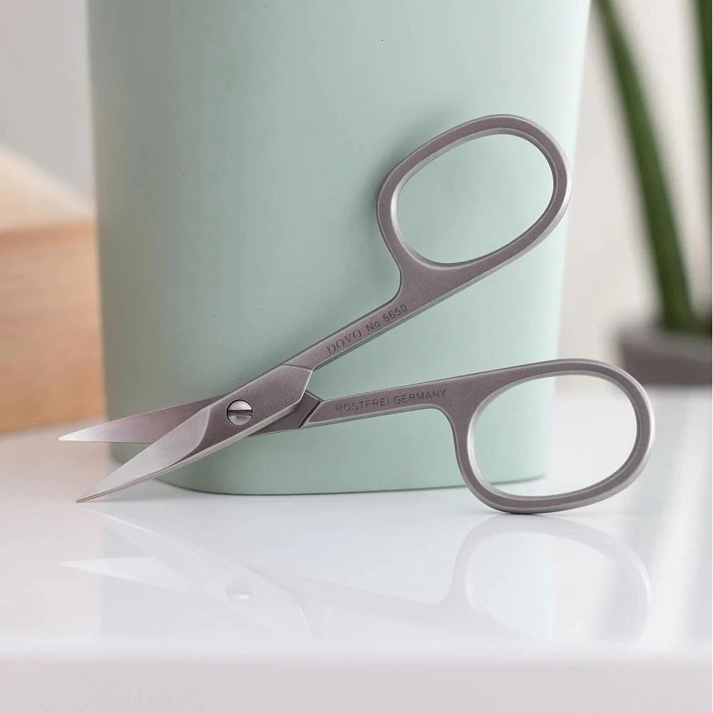 Dovo 3.5-inch Curved Stainless Steel Nail Scissors With Satin Finish 2 Dovo 3.5-inch Curved Stainless Steel Nail Scissors With Satin Finish - Image 2