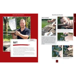 Victorinox Whittling In The Wild Swiss Army Knife Book By Felix Immler -Peuget Knives Shop FC00718 Whittling in the Wild Raft Instructions