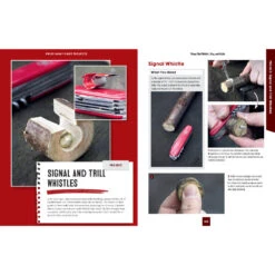 Victorinox Whittling In The Wild Swiss Army Knife Book By Felix Immler -Peuget Knives Shop FC00718 Whittling in the Wild Whistles