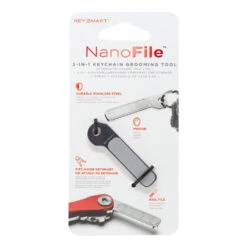 KeySmart NanoFile Keychain Nail File And Mirror 8 KeySmart NanoFile Keychain Nail File And Mirror -Peuget Knives Shop KS112SS KeySmart NanoFile in Package
