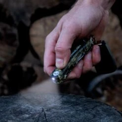 KeySmart Pro Mossy Oak Camo Compact Key Holder With Tile Smart Location -Peuget Knives Shop KS411CMO KeySmart Pro Camo LED Flashlight