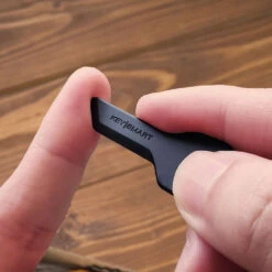 KeySmart SafeBlade Keychain Package Opener 9 KeySmart SafeBlade Keychain Package Opener -Peuget Knives Shop KS820BLK KeySmart SafeBlade Safe on Fingers