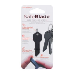 KeySmart SafeBlade Keychain Package Opener 7 KeySmart SafeBlade Keychain Package Opener -Peuget Knives Shop KS820BLK KeySmart SafeBlade in Package