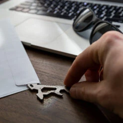 KeySmart AllTul Dino Keychain Multi-tool -Peuget Knives Shop KS824 SS DNO Lifestyle LetterOpener Desk