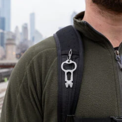 KeySmart AllTul Owl Keychain Multi-tool -Peuget Knives Shop KS824 SS OWL Lifestyle Hanging Backpack