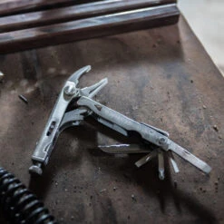 Leatherman Crunch Multi-Tool With Nylon Sheath 16 Leatherman Crunch Multi-Tool With Nylon Sheath -Peuget Knives Shop LT68010201K Leatherman Crunch All Open