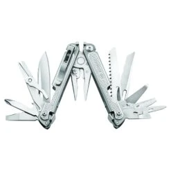 Leatherman FREE P4 Multipurpose Pliers With Nylon Sheath -Peuget Knives Shop LT832640 Leatherman Free P4 Fanned with Pliers Inside