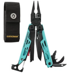 Leatherman Signal Multi-Tool With Nylon Sheath -Peuget Knives Shop LT832731 Leatherman Aqua Signal Open with Sheath