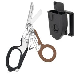 Leatherman Raptor Rescue Shears Multi-tool With Utility Holster -Peuget Knives Shop LT833060 Leatherman Raptor Rescue Coyote Tan Black