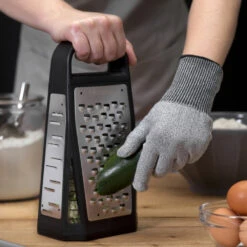 Microplane Cut Resistant Glove, Adult Size -Peuget Knives Shop MP34007 Microplane Cut Resistant Glove with Elite Box Grater