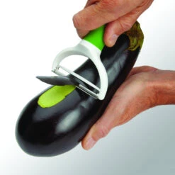 Microplane 2-in-1 Cabbage Tool -Peuget Knives Shop MP34772 Microplane Cabbage Tool Peeling and Slicing Eggplant