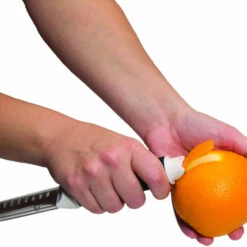 Microplane Ultimate 7-in-1 Mixologist Bar Tool 11 Microplane Ultimate 7-in-1 Mixologist Bar Tool -Peuget Knives Shop MP41060 Microplane 7 in 1 Bar Tool Orange Peeler