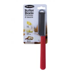 Microplane 3-in-1 Butter Blade, Red -Peuget Knives Shop MP41151 Microplane Butter Blade Packaged