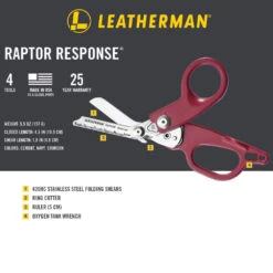 Leatherman Raptor Response Multipurpose Shears -Peuget Knives Shop RaptorResponse Infographic 02 OP