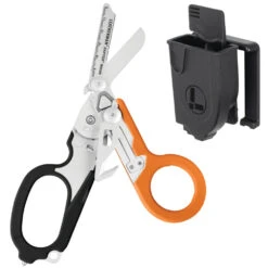 Leatherman Raptor Rescue Shears Multi-tool With Utility Holster -Peuget Knives Shop Raptor BlkOrange Open