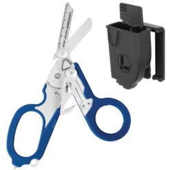 Leatherman Raptor Rescue Shears Multi-tool With Utility Holster -Peuget Knives Shop Raptor Blue Open