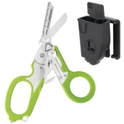 Leatherman Raptor Rescue Shears Multi-tool With Utility Holster -Peuget Knives Shop Raptor Green Open