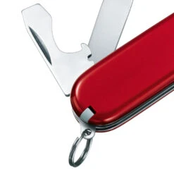 Victorinox Recruit Swiss Army Knife 12 Victorinox Recruit Swiss Army Knife -Peuget Knives Shop SA02503 Recruit Keyring Detail