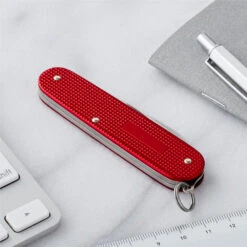 Victorinox Cadet Red Swiss Army Knife -Peuget Knives Shop SA0260120R Cadet Back Closed Lifestyle