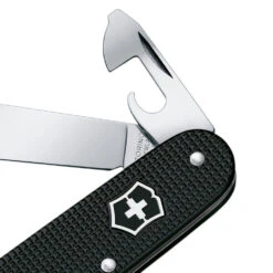 Victorinox Cadet Black Swiss Army Knife -Peuget Knives Shop SA0260123R Cadet Black Can Opener Detail