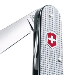 Victorinox Cadet Swiss Army Knife 9 Victorinox Cadet Swiss Army Knife -Peuget Knives Shop SA0260126 Cadet Silver Blade Detail