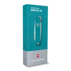 Victorinox Classic SD Swiss Army Knife, 2021 Solid Colors -Peuget Knives Shop SA0622323 Victorinox Classic SD Mountain Lake Packaged