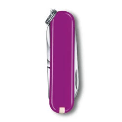 Victorinox Classic SD Swiss Army Knife, 2021 Solid Colors -Peuget Knives Shop SA0622352 Victorinox Classic SD Tasty Grape Back