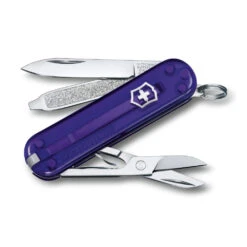 Victorinox Classic SD Swiss Army Knife, 2021 Translucent Colors -Peuget Knives Shop SA06223T29 Victorinox Classic SD Persian Indigo