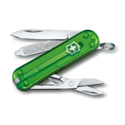 Victorinox Classic SD Swiss Army Knife, 2021 Translucent Colors -Peuget Knives Shop SA06223T41 Victorinox Classic SD Green Tea