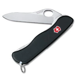 Victorinox Swiss Army One-Hand Sentinel Non-Serrated Lockblade Swiss Army Knife With Clip