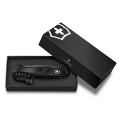 Victorinox Onyx Black RangerGrip 55 Lockblade Swiss Army Knife -Peuget Knives Shop SA09563C31P in Presentation Box