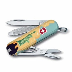 Victorinox Statue Of Liberty National Park Poster Art Classic SD Swiss Army Knife -Peuget Knives Shop SA55489x1000