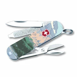 Victorinox Glacier National Park Poster Art Classic SD Swiss Army Knife -Peuget Knives Shop SA55493x1000