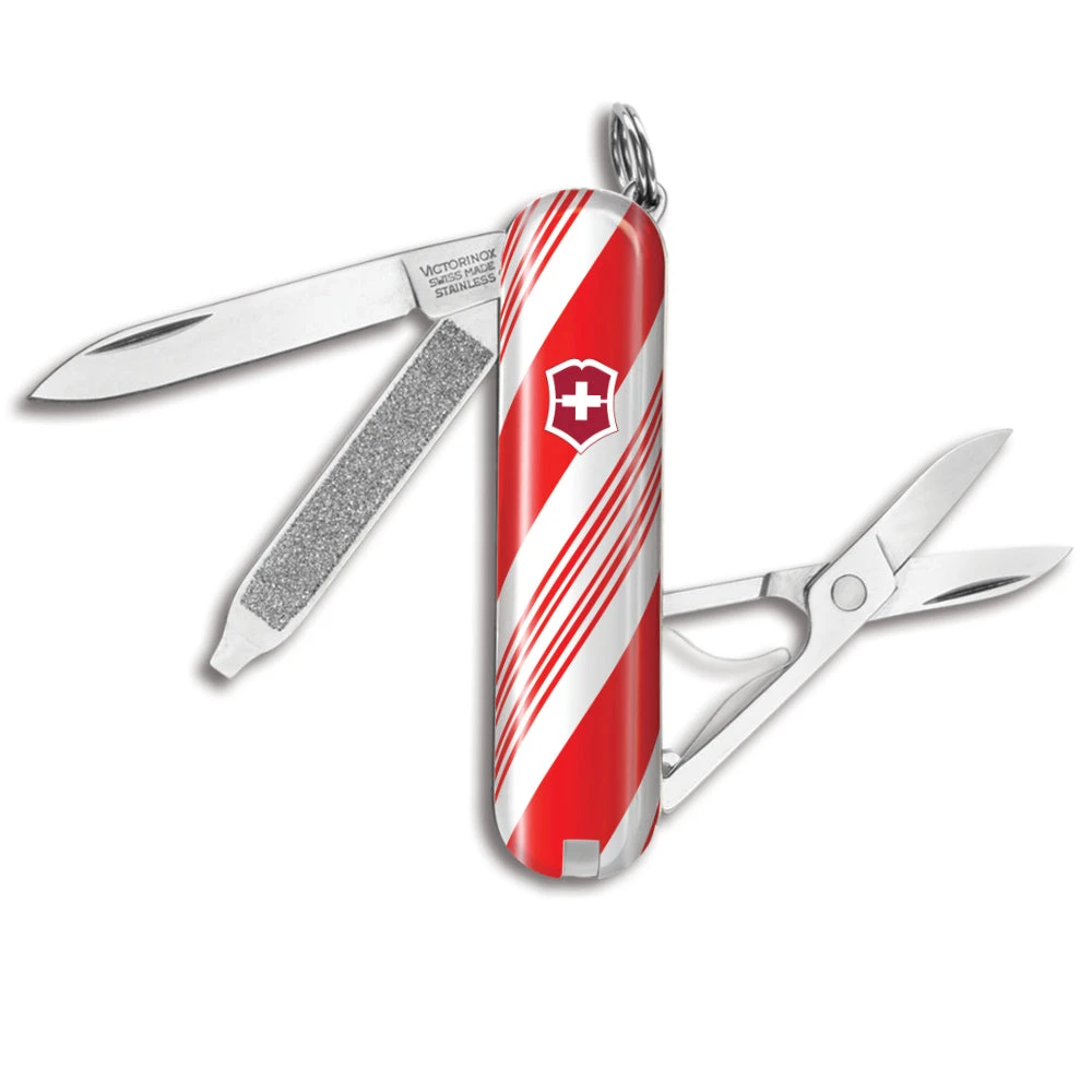 Victorinox Peppermint Stick Classic SD Designer Swiss Army Knife 1 Victorinox Peppermint Stick Classic SD Designer Swiss Army Knife