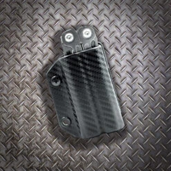 Clip & Carry Kydex Sheath For The Leatherman Wingman, Sidekick, Rebar & Rev -Peuget Knives Shop SGLWINGCFBRN Beauty Shot x1000 097d6131 6caa 4356 9f32 5b134f6cb867