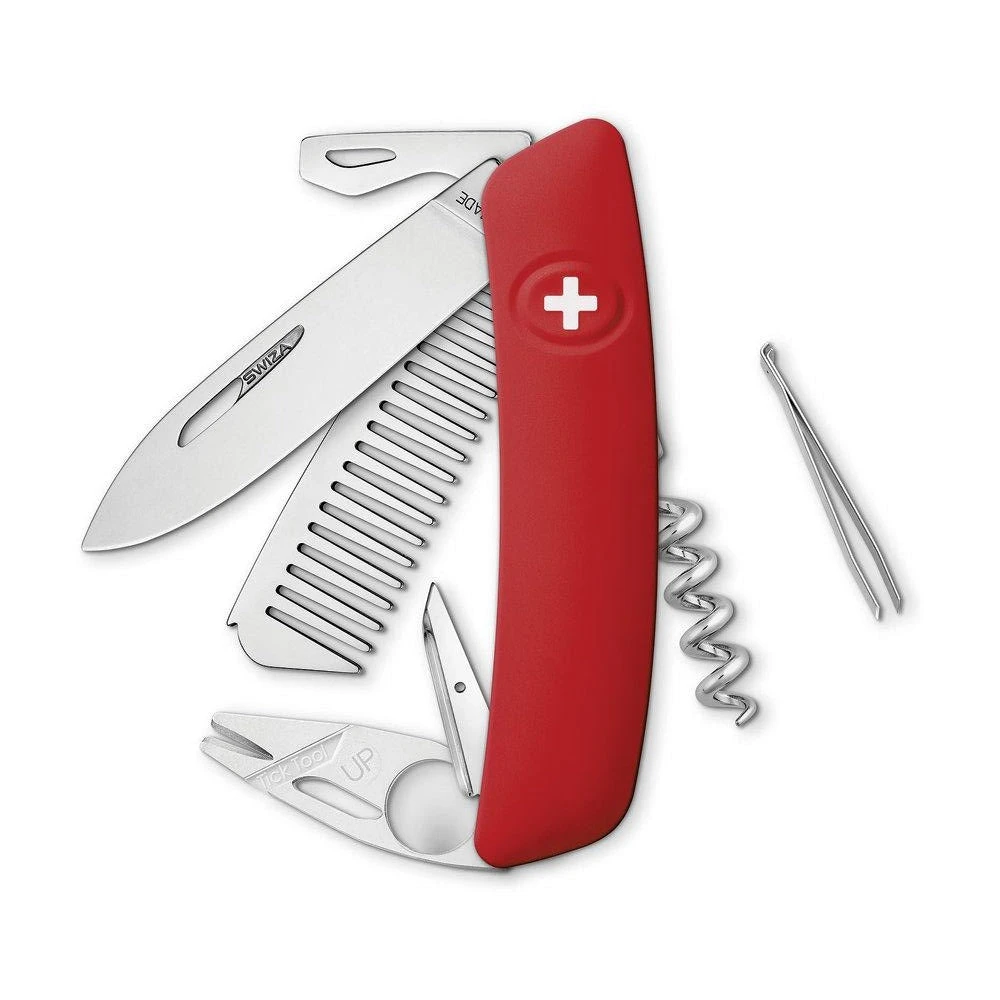 Swiza CO05TT Swiss Pet And Outdoor Pocket Knife, Red 1 Swiza CO05TT Swiss Pet And Outdoor Pocket Knife, Red