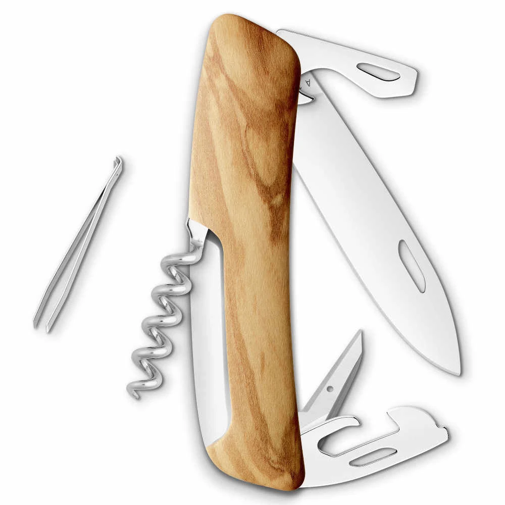 Swiza D03 Olive Wood Swiss Pocket Knife 2 Swiza D03 Olive Wood Swiss Pocket Knife - Image 2