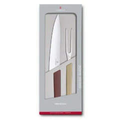 Swiss Modern Colors 2-Piece Carving Set By Victorinox -Peuget Knives Shop VF6909621G Swiss Modern Colors Carving Set Boxed