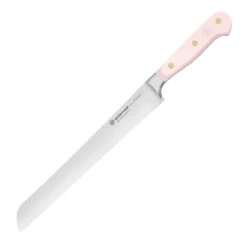 Wusthof Classic Colors 9" Double-Serrated Bread Knife -Peuget Knives Shop WU1061706423 Wusthof Classic Colors 9 inch Bread Knife Pink Sea Salt