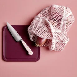 Wusthof Classic Colors 8" Cook's Knife -Peuget Knives Shop Wusthof Classic Colors 8 inch Cooks Knife Pink Sea Salt Mood