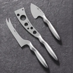 TWIN Stainless Steel 3-Piece Cheese Knife Set By Zwilling J.A. Henckels -Peuget Knives Shop ZH39432 000 Slate